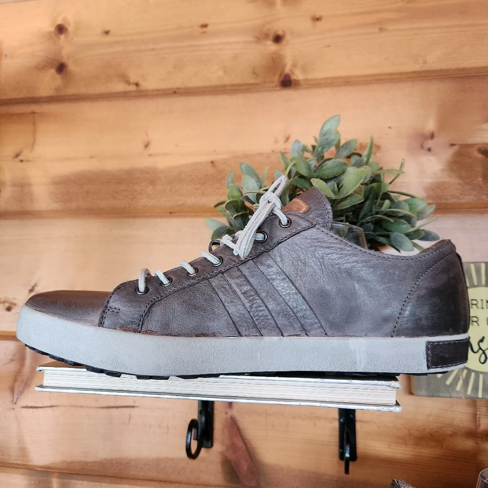 Blackstone JM11 Charcoal‎ Gray Leather Sneakers Dutch Shoes Throwback Sz 47 / 13